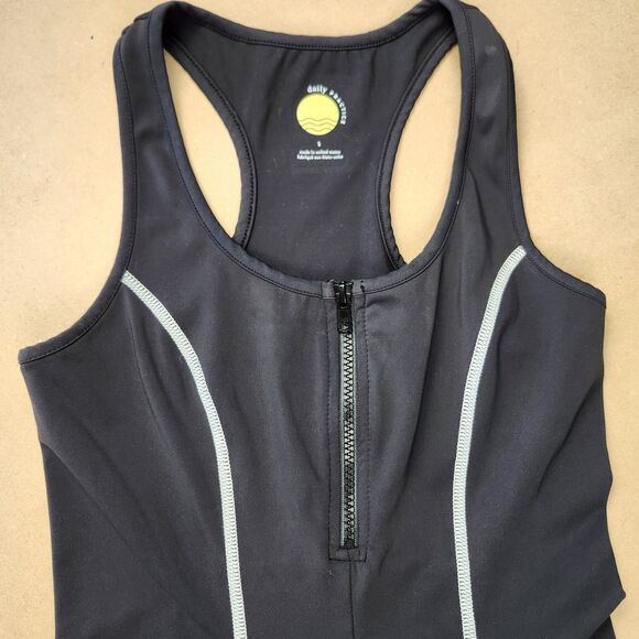 Daily Practice by Anthropologie Training Athletic Bike Shorts Romper Small Black - Picture 3 of 7